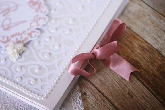 Livro de Mensagens para Casamento em Scrapbook | Álbum Artesanal