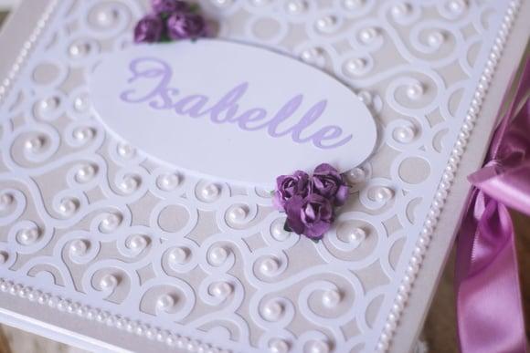 Livro de Assinaturas Personalizado em Scrapbook | Caderno de Mens