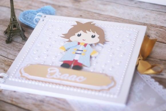 Livro de Assinaturas Pequeno Príncipe | Scrapbook Artesanal Pers