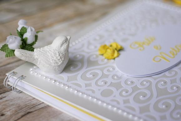 Livro de Mensagens para Casamento Personalizado | Scrapbook Artes