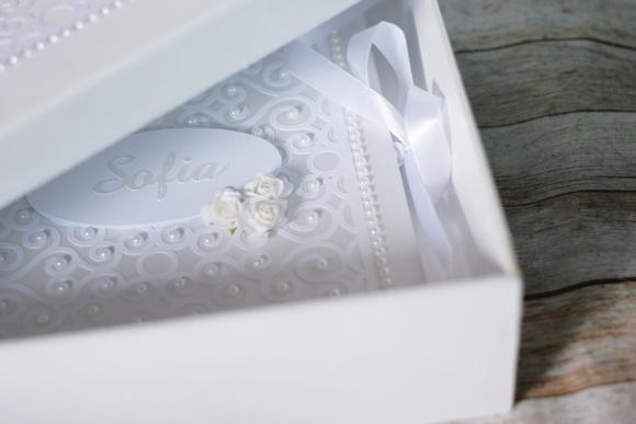 Kit Livro de Assinaturas com Caixa MDF | Scrapbook Artesanal Pers