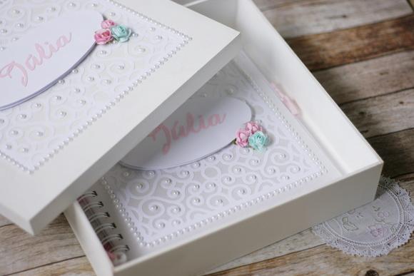 Kit Livro de Assinaturas com Caixa MDF | Scrapbook Artesanal Pers