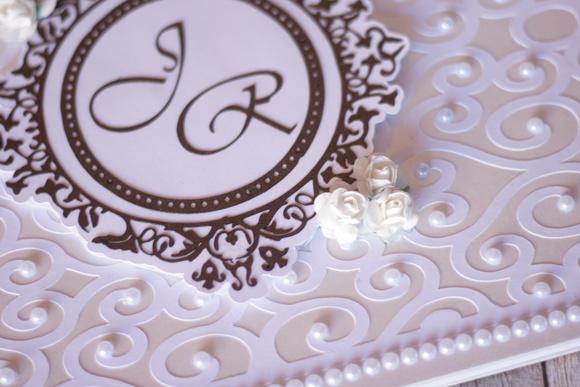 Livro de Mensagens para Casamento Branco e Marrom | Scrapbook Art