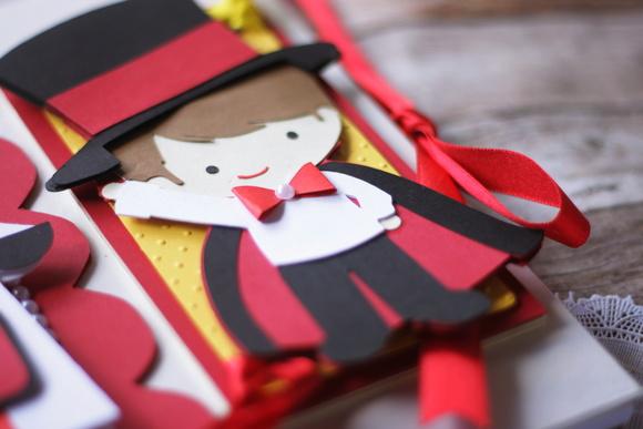 Livro de Assinaturas Circo em Scrapbook | Álbum Artesanal Person