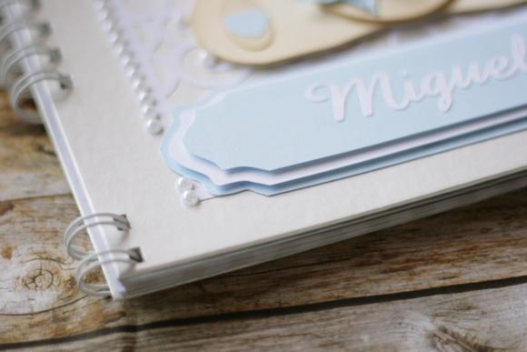 Livro do Bebê Ursinha Floral | Álbum Infantil em Scrapbook Arte