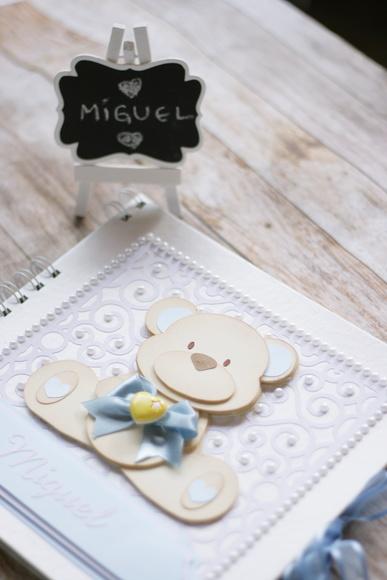 Livro do Bebê Ursinha Floral | Álbum Infantil em Scrapbook Arte