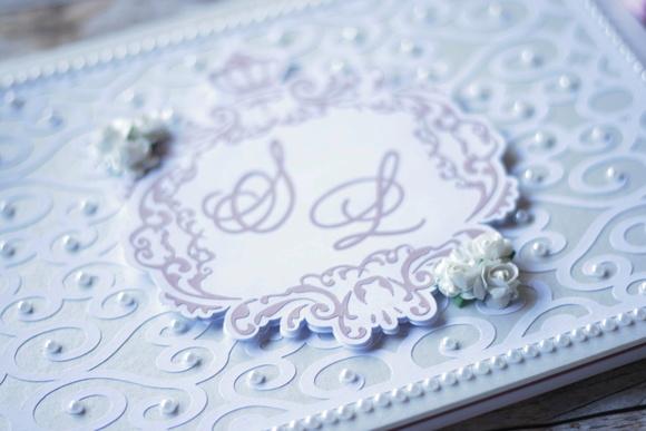 Livro de Mensagens para Casamento Branco e Marrom | Scrapbook Art