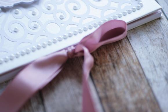Livro de Mensagens para Casamento Branco e Marrom | Scrapbook Art