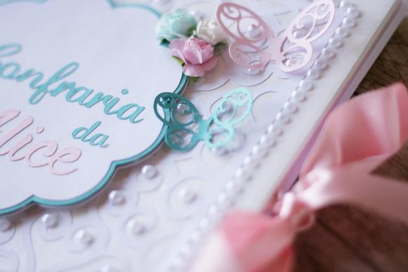 Livro de Assinaturas Artesanal 21x21 | Caderno de Mensagens em Sc