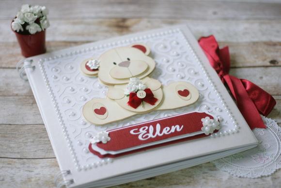Livro de Assinaturas Personalizado 21x21 Capa Dura Scrapbook com 