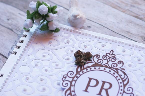 Livro de Mensagens para Casamento A4 Personalizado com Brasão do