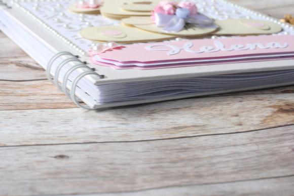 Álbum de Fotos Personalizado Scrapbook com Capa em Cartonagem | 