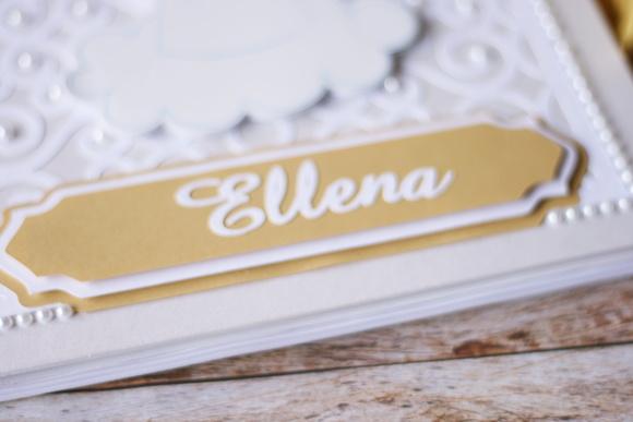 Livro de Assinaturas para Batizado Personalizado 21x21 com Detalh