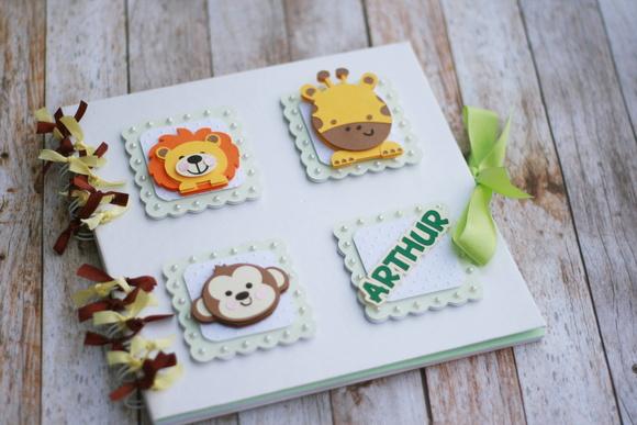 Livro de Assinaturas Bichinhos da Floresta ou Safari Personalizad