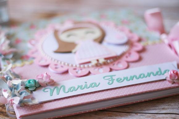 Livro de Assinaturas Princesa e Passarinho Personalizado 21x21 co