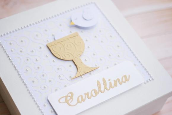 Kit Primeira Eucaristia Personalizado com Livro de Assinaturas + 
