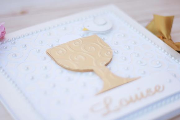 Livro de Assinaturas Personalizado 21x21 Capa Dura com Pérolas e