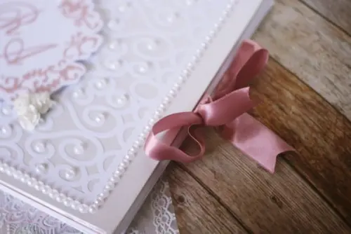 Livro de Mensagens para Casamento em Scrapbook | Álbum Artesanal