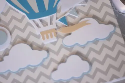 Livro de Assinaturas Balão para Chá de Bebê | Scrapbook Artesa