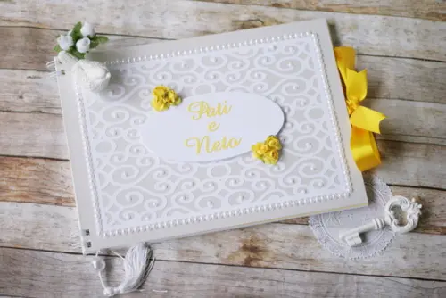 Livro de Mensagens para Casamento Personalizado | Scrapbook Artes