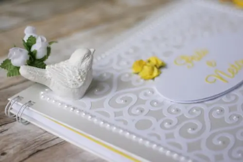Livro de Mensagens para Casamento Personalizado | Scrapbook Artes