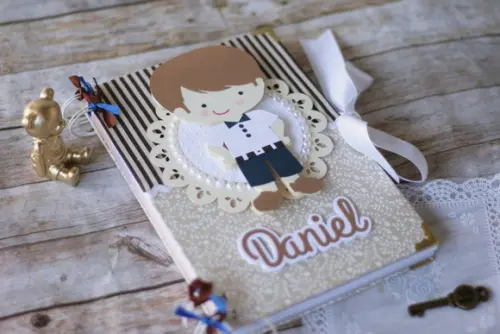 Diário da Mamãe em Scrapbook | Álbum Gestação Artesanal Personalizado