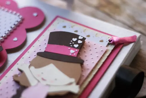 Livro de Assinaturas Circo Menina | Álbum Scrapbook Artesanal Pe