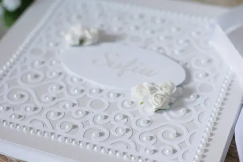 Kit Livro de Assinaturas com Caixa MDF | Scrapbook Artesanal Pers
