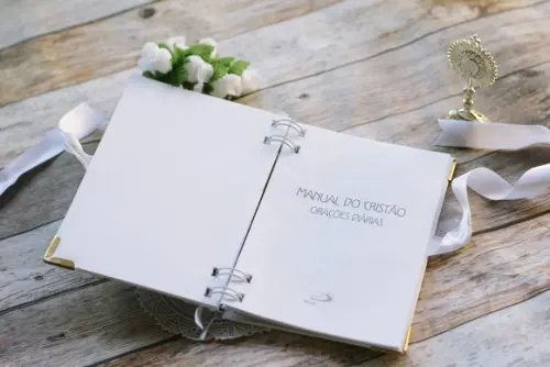 Livrinho de Orações Personalizado para Batizado, Eucaristia e C