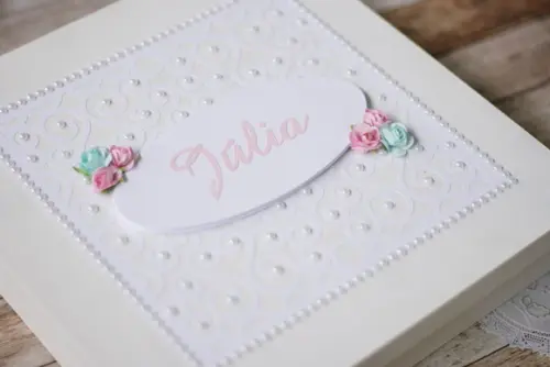 Kit Livro de Assinaturas com Caixa MDF | Scrapbook Artesanal Personalizado