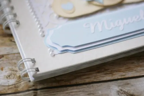 Livro do Bebê Ursinha Floral | Álbum Infantil em Scrapbook Arte