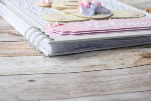 Álbum de Fotos Personalizado Scrapbook com Capa em Cartonagem | 