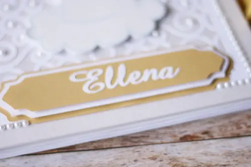 Livro de Assinaturas para Batizado Personalizado 21x21 com Detalh