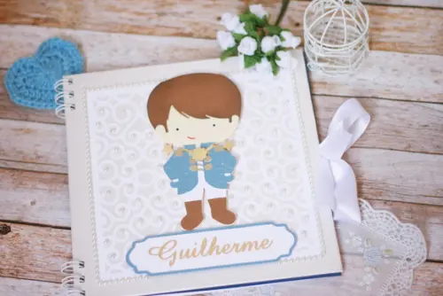 Livro de Assinaturas Personalizado 21x21 Capa Dura com Pérolas e