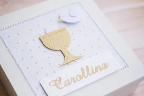 Kit Primeira Eucaristia Personalizado com Livro de Assinaturas + 