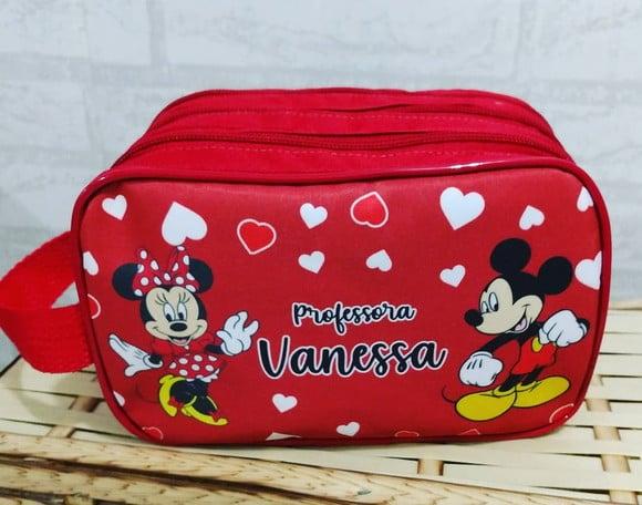 Estojo Triplo Professores Minnie e Mickey