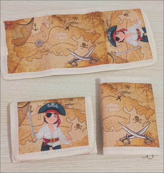 Carteira Infantil Piratas