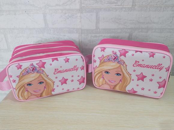 Kit Estojo Triplo e Necessaire Barbie