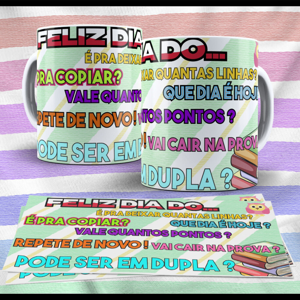 CANECA DIA DOS PROFESSORES