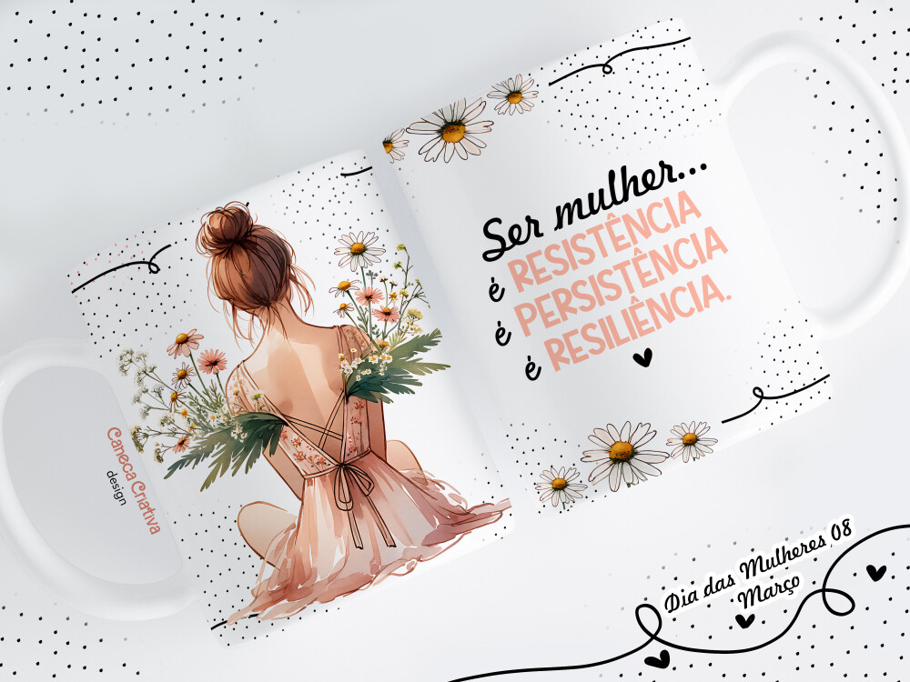 CANECA FEMININA FRASES