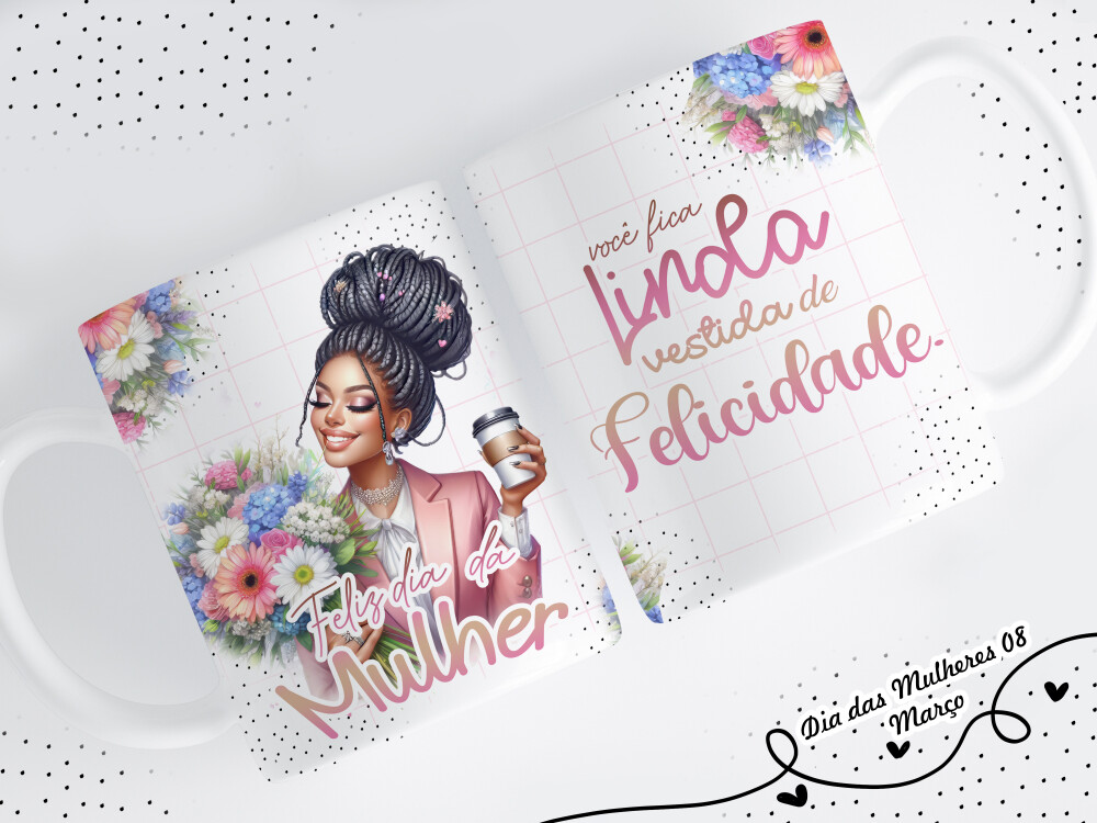CANECA FEMININA FRASES