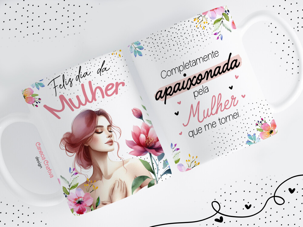 CANECA FEMININA FRASES