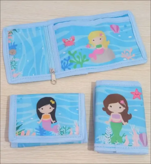 Carteira Infantil Personalizada/ Sereia