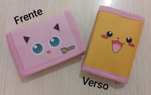Carteira Pokemon Rostinhos Feminina e Masculina
