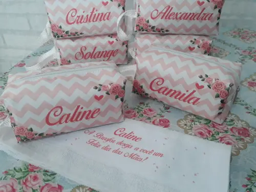 Kit Necessaire Personalizada + Toalha Lavabinho