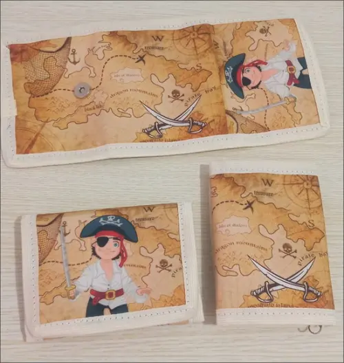 Carteira Infantil Piratas
