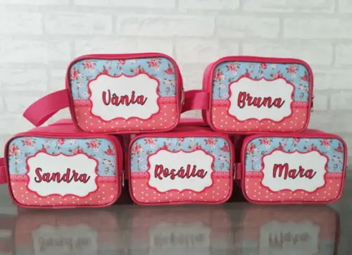 Necessaire Floral com Nome