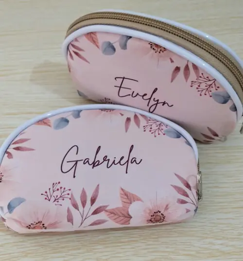 Porta Moedas Floral com Nomes