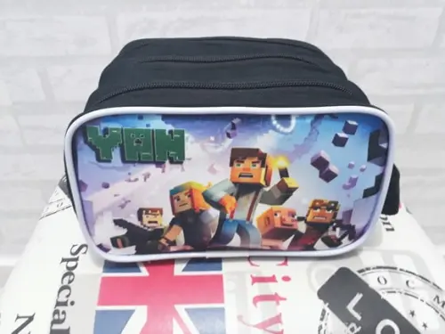 Estojo Triplo Minecaft