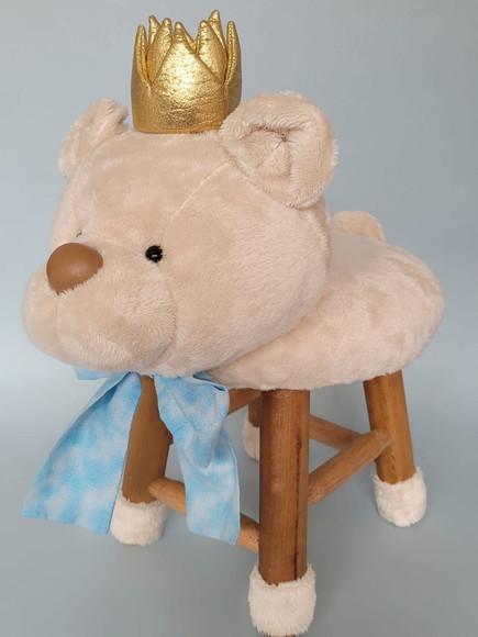 Banquinho Infantil Príncipe Ursinho de Pelúcia